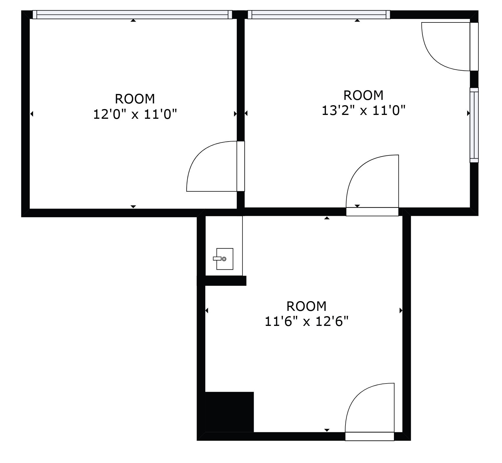 2 Bedroom Floorplan